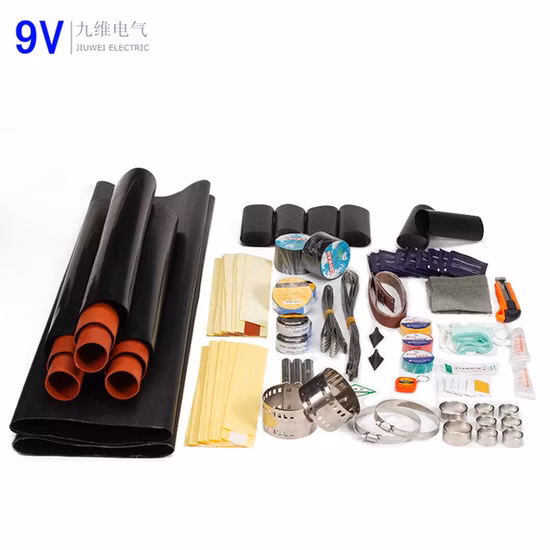 Kit di terminazione termorestringenti, accessori per cavi con giunto diritto termorestringenti