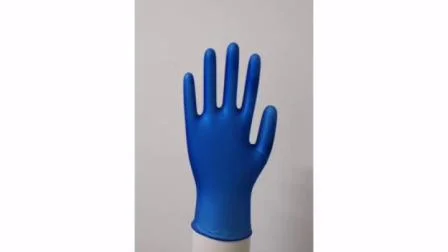 Guanti in nitrile di gomma protettiva in PVC monouso per esami di sicurezza in vinile monouso in lattice da 9 pollici blu/bianco/nero per saloni di bellezza speciali/alimentari/farmaceutici